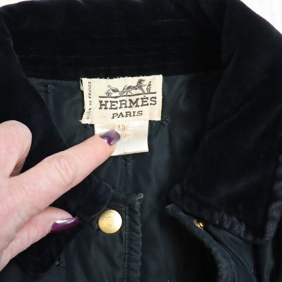 Vintage Hermes Paddock Jacket Women's Euro 40 (M/L) - Picture 9 of 10
